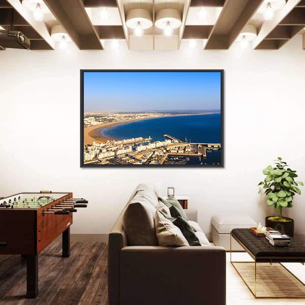 Agadir Cityscape Panoramic Canvas Wall Art-1 Piece-36" x 12"-Tiaracle