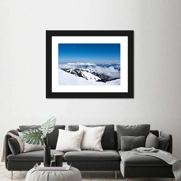 View Of Alps From Mountain Above Kitzbuhel Canvas Wall Art-3 Horizontal-Gallery Wrap-25" x 16"-Tiaracle