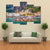 View Of Amalfi Mediterranean Coast Canvas Wall Art-5 Pop-Gallery Wrap-47" x 32"-Tiaracle