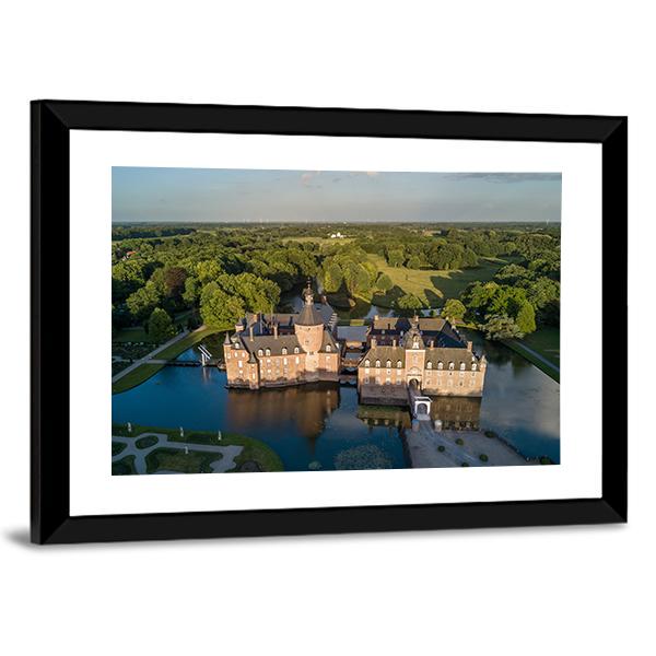 View Of Anholt Castle Canvas Wall Art-3 Horizontal-Gallery Wrap-25" x 16"-Tiaracle