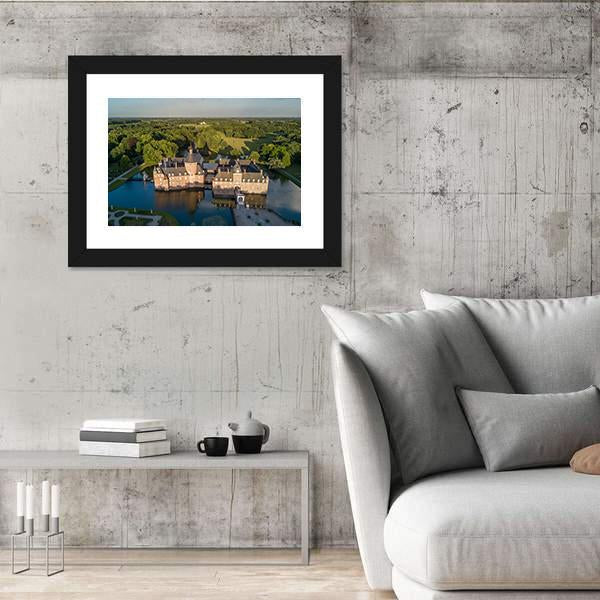 View Of Anholt Castle Canvas Wall Art-3 Horizontal-Gallery Wrap-25" x 16"-Tiaracle