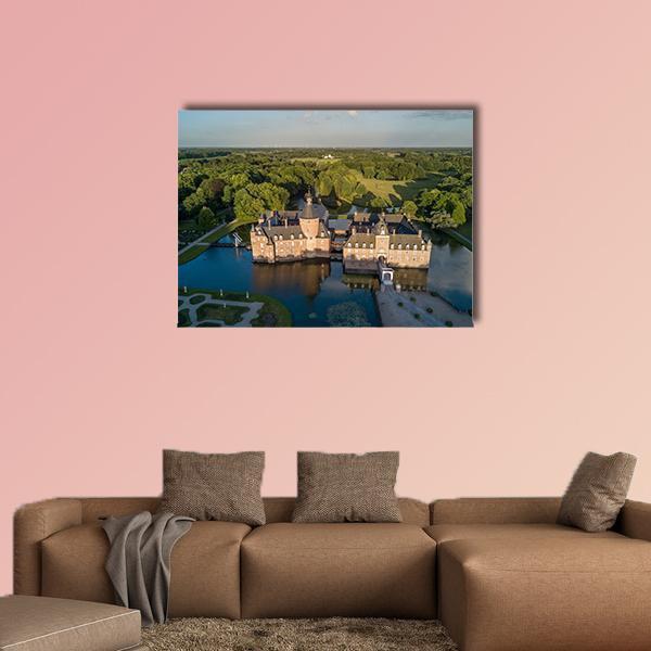 View Of Anholt Castle Canvas Wall Art-1 Piece-Gallery Wrap-48" x 32"-Tiaracle