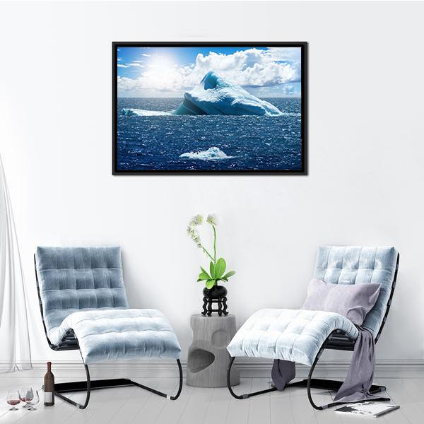View Of Atlantic Ocean Panoramic Canvas Wall Art-1 Piece-36" x 12"-Tiaracle