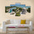 View Of Baha'i Temple And Wilmette Harbor Canvas Wall Art-4 Pop-Gallery Wrap-50" x 32"-Tiaracle