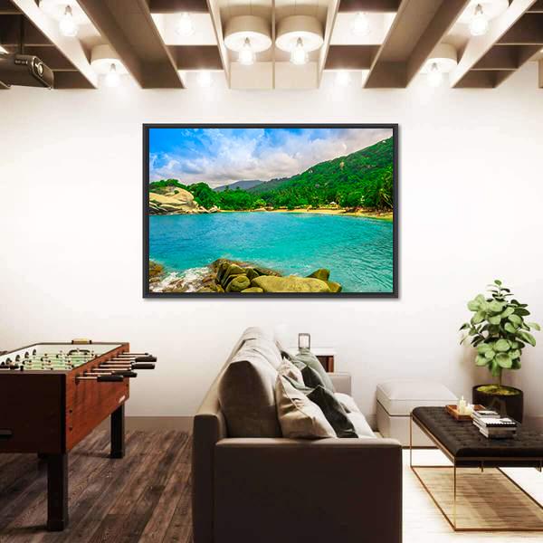 View Of Beach At Cabo San Juan Canvas Wall Art-3 Horizontal-Gallery Wrap-25" x 16"-Tiaracle