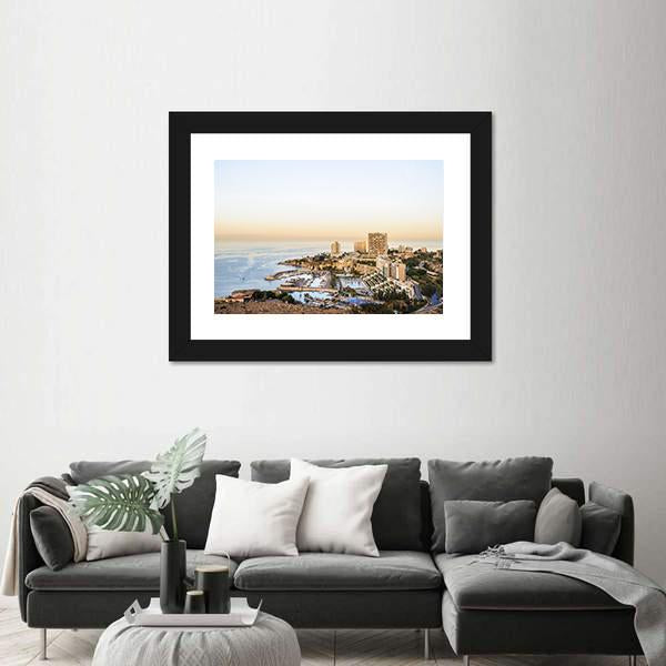 View Of Beirut Canvas Wall Art-3 Horizontal-Gallery Wrap-25" x 16"-Tiaracle