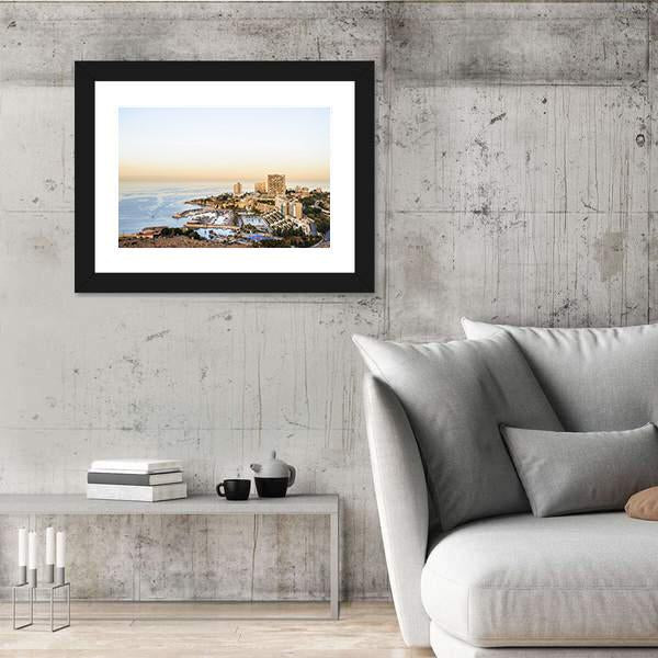 View Of Beirut Canvas Wall Art-3 Horizontal-Gallery Wrap-25" x 16"-Tiaracle
