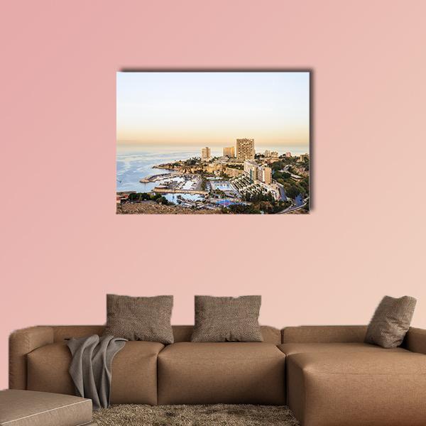 View Of Beirut Canvas Wall Art-1 Piece-Gallery Wrap-48" x 32"-Tiaracle