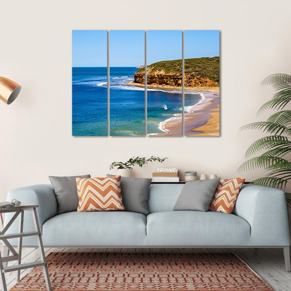 View Of Bells Beach Canvas Wall Art-4 Horizontal-Gallery Wrap-34" x 24"-Tiaracle