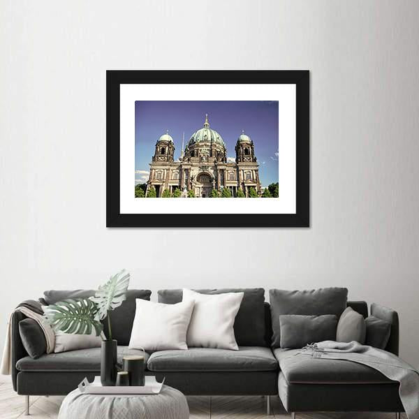 View Of Berlin Cathedral Canvas Wall Art-3 Horizontal-Gallery Wrap-25" x 16"-Tiaracle