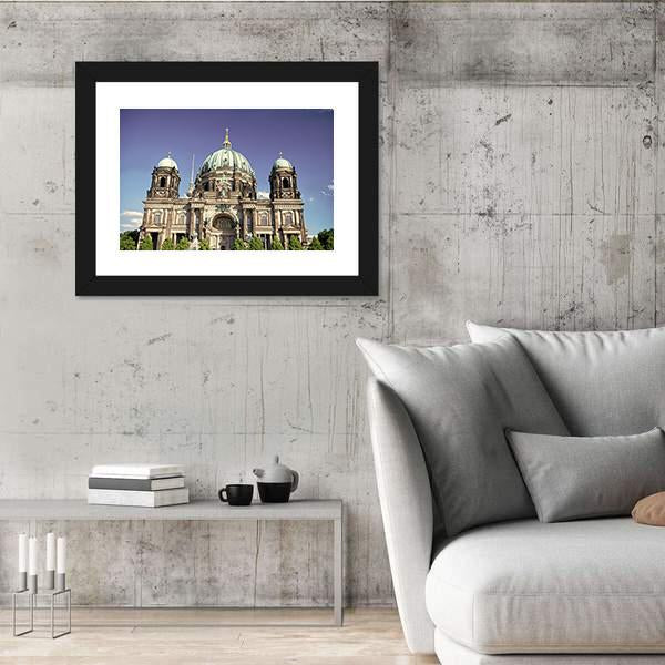 View Of Berlin Cathedral Canvas Wall Art-3 Horizontal-Gallery Wrap-25" x 16"-Tiaracle