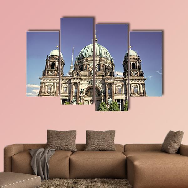 View Of Berlin Cathedral Canvas Wall Art-4 Pop-Gallery Wrap-50&quot; x 32&quot;-Tiaracle