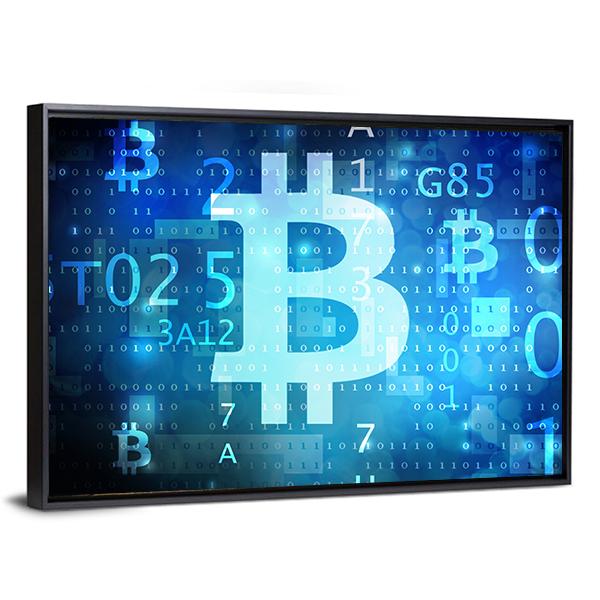 View Of Bitcoin Canvas Wall Art-5 Horizontal-Gallery Wrap-22" x 12"-Tiaracle