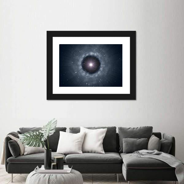 View Of Black Hole Canvas Wall Art-3 Horizontal-Gallery Wrap-25" x 16"-Tiaracle