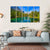 View Of Blue Lake And Cervino Mount Matterhorn Canvas Wall Art-5 Horizontal-Gallery Wrap-22" x 12"-Tiaracle