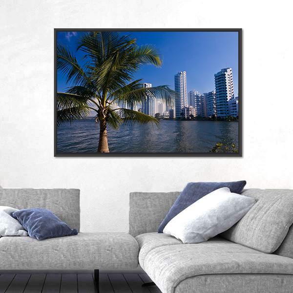 View Of Boca Grande In Cartagena De Indias Canvas Wall Art-5 Horizontal-Gallery Wrap-22" x 12"-Tiaracle