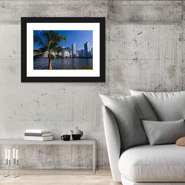 View Of Boca Grande In Cartagena De Indias Canvas Wall Art-5 Horizontal-Gallery Wrap-22" x 12"-Tiaracle