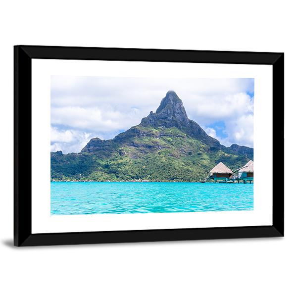 View Of Bora Bora Island Canvas Wall Art-5 Horizontal-Gallery Wrap-22" x 12"-Tiaracle