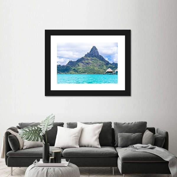 View Of Bora Bora Island Canvas Wall Art-3 Horizontal-Gallery Wrap-25" x 16"-Tiaracle