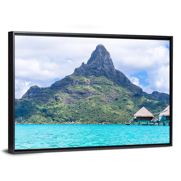 View Of Bora Bora Island Canvas Wall Art-5 Horizontal-Gallery Wrap-22" x 12"-Tiaracle