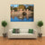 View Of Bridge Over Lake Canvas Wall Art-1 Piece-Gallery Wrap-48" x 32"-Tiaracle