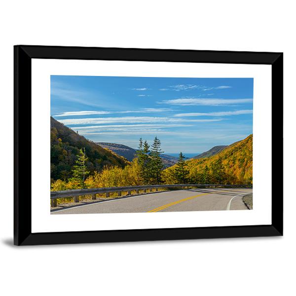 View Of Cabot Trail Highway In Canada Canvas Wall Art-3 Horizontal-Gallery Wrap-25" x 16"-Tiaracle