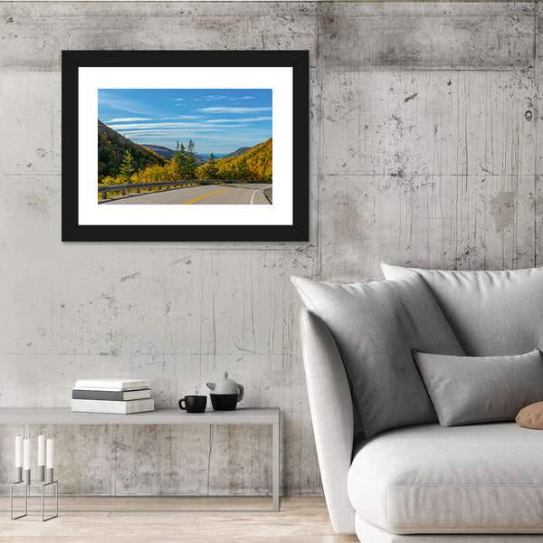 View Of Cabot Trail Highway In Canada Canvas Wall Art-3 Horizontal-Gallery Wrap-25" x 16"-Tiaracle
