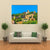 View Of Capdepera Castle With Town Canvas Wall Art-4 Horizontal-Gallery Wrap-34" x 24"-Tiaracle