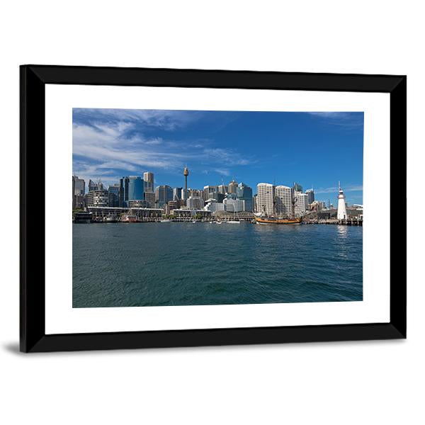 View Of Cape Bowling Green Lighthouse Canvas Wall Art-3 Horizontal-Gallery Wrap-25" x 16"-Tiaracle