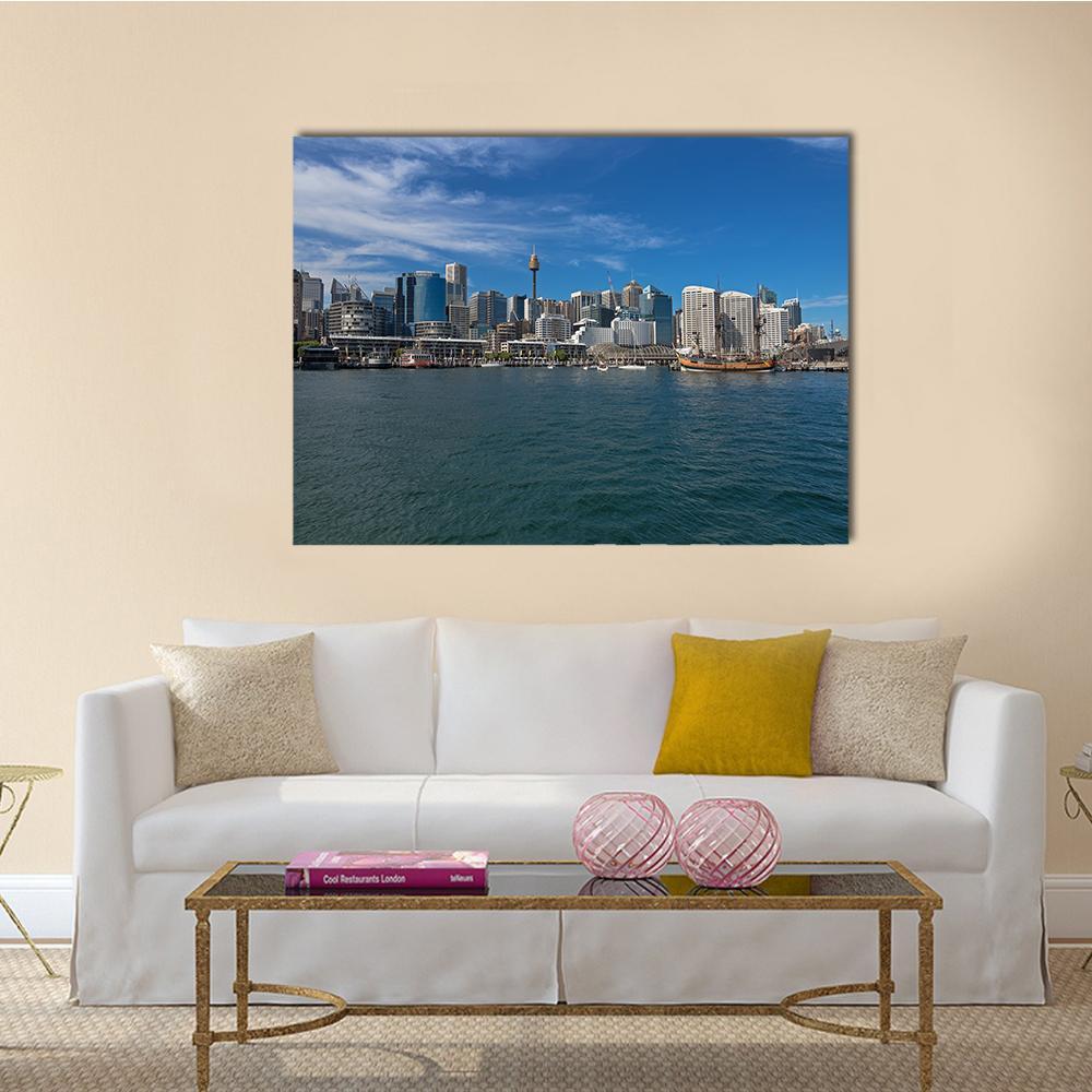 View Of Cape Bowling Green Lighthouse Canvas Wall Art-1 Piece-Gallery Wrap-48" x 32"-Tiaracle