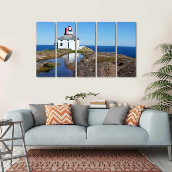 View Of Cape Spear In Canada Canvas Wall Art-5 Horizontal-Gallery Wrap-22" x 12"-Tiaracle
