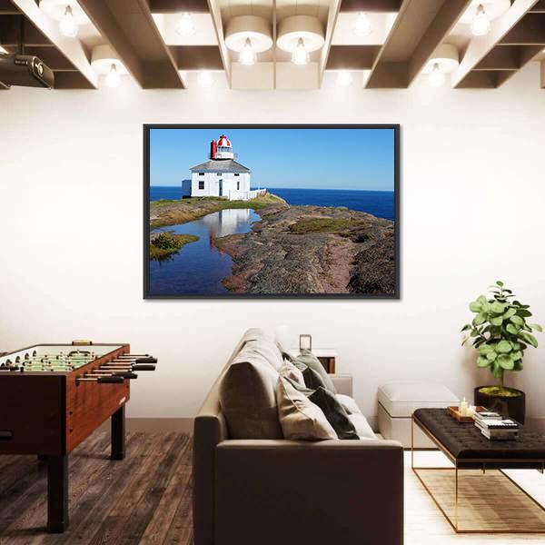 View Of Cape Spear In Canada Canvas Wall Art-3 Horizontal-Gallery Wrap-25" x 16"-Tiaracle