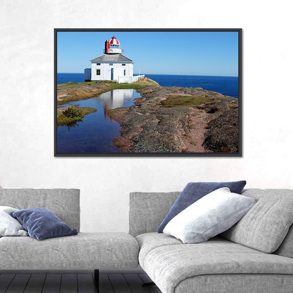 View Of Cape Spear In Canada Canvas Wall Art-3 Horizontal-Gallery Wrap-25" x 16"-Tiaracle
