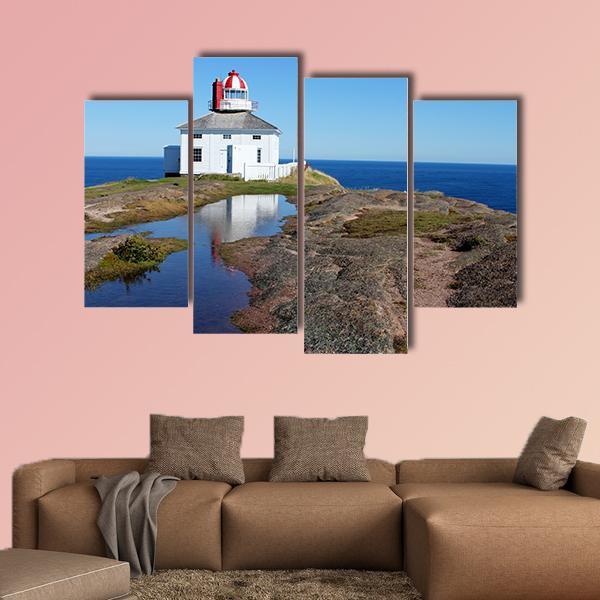 View Of Cape Spear In Canada Canvas Wall Art-4 Pop-Gallery Wrap-50" x 32"-Tiaracle