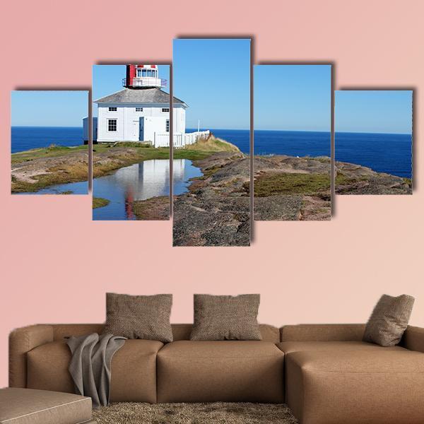 View Of Cape Spear In Canada Canvas Wall Art-5 Star-Gallery Wrap-62" x 32"-Tiaracle