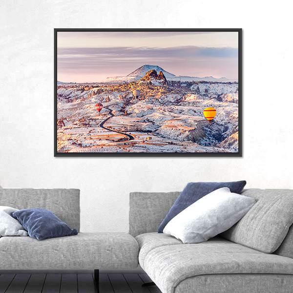 View Of Cappadocia In Turkey Canvas Wall Art-3 Horizontal-Gallery Wrap-25" x 16"-Tiaracle