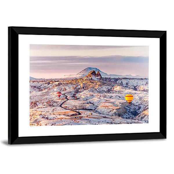 View Of Cappadocia In Turkey Canvas Wall Art-3 Horizontal-Gallery Wrap-25" x 16"-Tiaracle