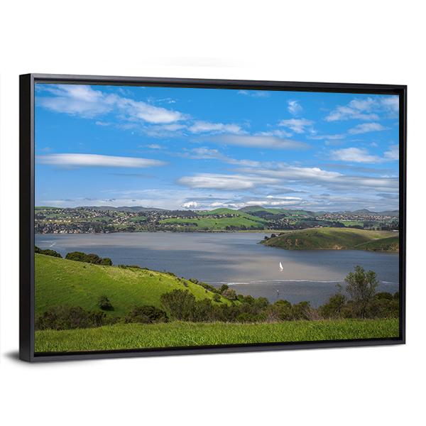 View Of Carquinez Strait Canvas Wall Art-3 Horizontal-Gallery Wrap-25" x 16"-Tiaracle