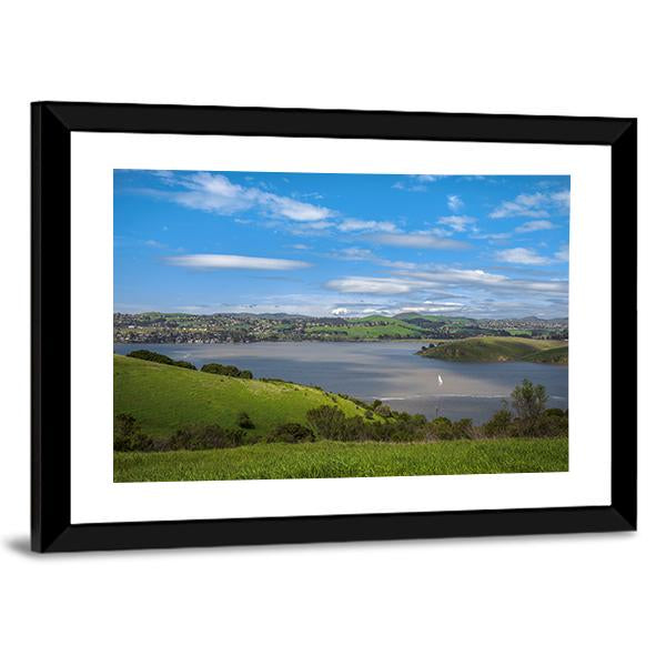 View Of Carquinez Strait Canvas Wall Art-3 Horizontal-Gallery Wrap-25" x 16"-Tiaracle
