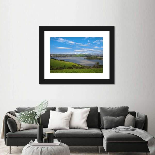 View Of Carquinez Strait Canvas Wall Art-3 Horizontal-Gallery Wrap-25" x 16"-Tiaracle