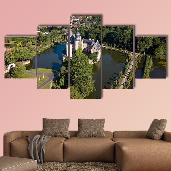 Castle Gemen Canvas Wall Art-5 Star-Gallery Wrap-62" x 32"-Tiaracle