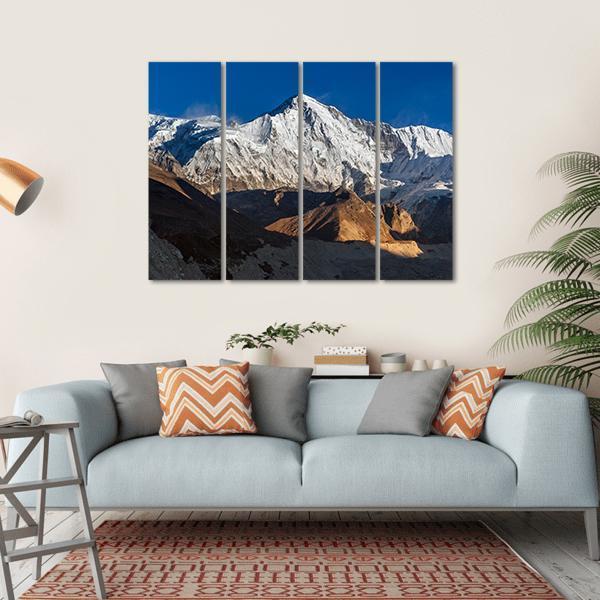 View Of Cho Oyu Mountain Peak In Nepal Canvas Wall Art-4 Horizontal-Gallery Wrap-34" x 24"-Tiaracle