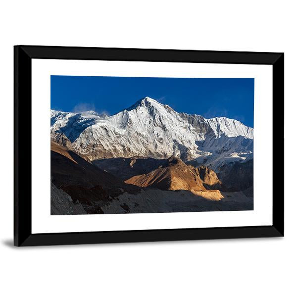 View Of Cho Oyu Mountain Peak In Nepal Vertical Canvas Wall Art-3 Vertical-Gallery Wrap-12" x 25"-Tiaracle