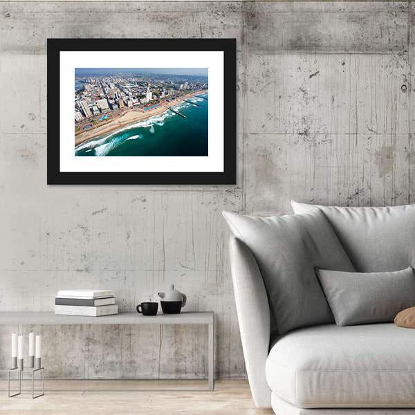 View Of Durban In South Africa Canvas Wall Art-5 Horizontal-Gallery Wrap-22" x 12"-Tiaracle