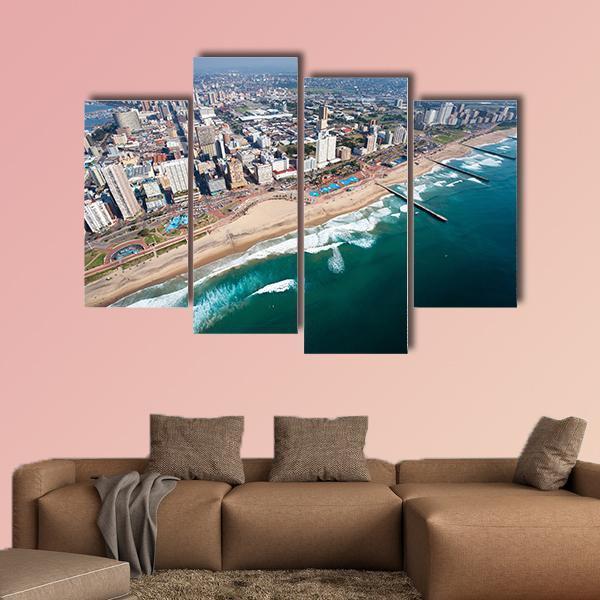 View Of Durban In South Africa Canvas Wall Art-4 Pop-Gallery Wrap-50" x 32"-Tiaracle