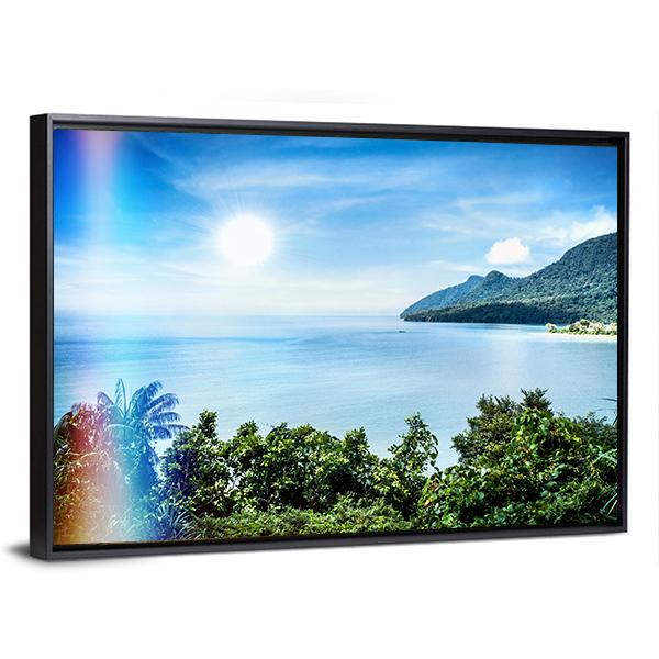 View Of Famous Damai Bay Canvas Wall Art-3 Horizontal-Gallery Wrap-25" x 16"-Tiaracle