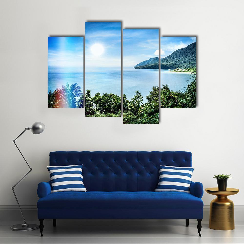 View Of Famous Damai Bay Canvas Wall Art-4 Pop-Gallery Wrap-50" x 32"-Tiaracle