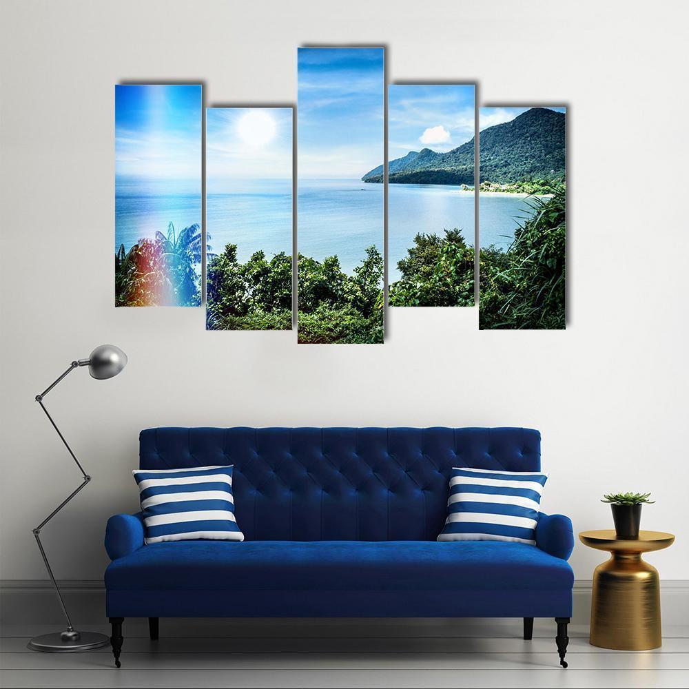 View Of Famous Damai Bay Canvas Wall Art-5 Pop-Gallery Wrap-47" x 32"-Tiaracle