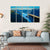 View Of Fjord In Oslo Person On Mountain Cliff Canvas Wall Art-5 Horizontal-Gallery Wrap-22" x 12"-Tiaracle