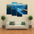 View Of Fjord In Oslo Person On Mountain Cliff Canvas Wall Art-4 Pop-Gallery Wrap-50" x 32"-Tiaracle